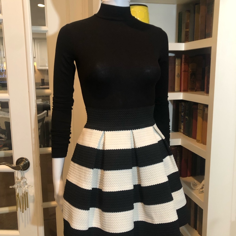 ✨ Black and White A-Line Skirt (top NOT included)